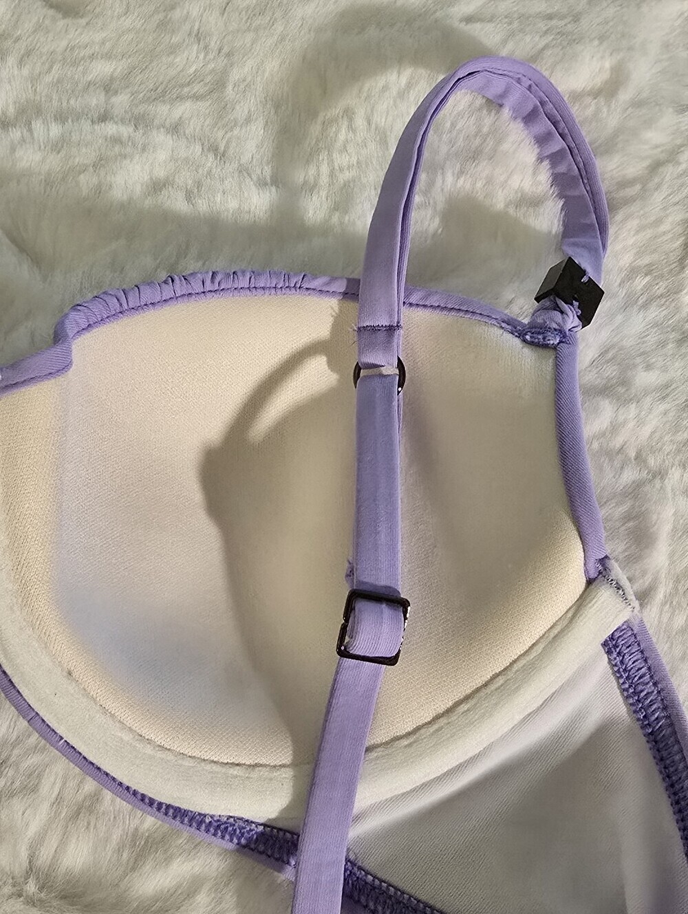Calvin Klein Lavender Rauched Underwire Bikini Top - Picture 6 of 10